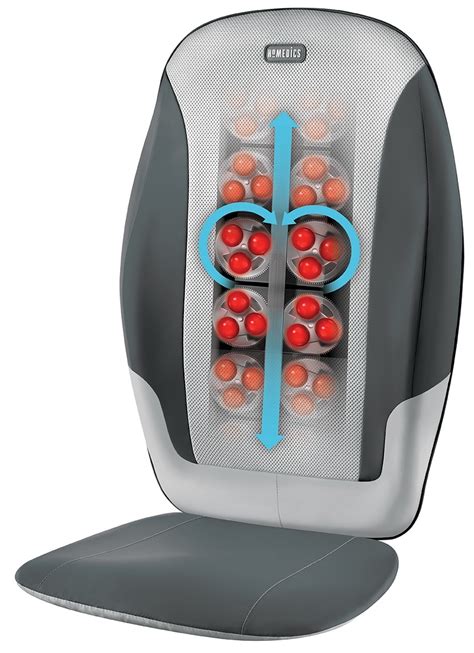 homedics heated shiatsu dual back massage chair cushion massager new ebay