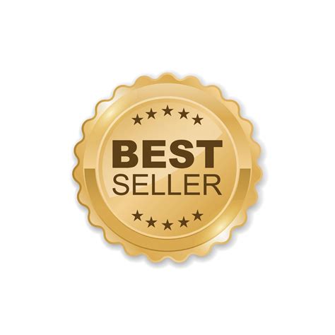 Best Seller Golden Badge Isolated Vector Illustration 3240383 Vector