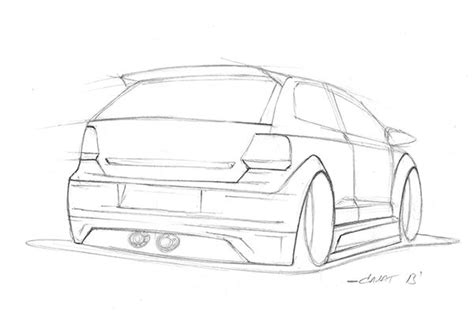 Sketches Tuning Car On Behance Sketches Car Design Sketch Lowrider