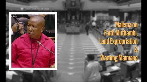 Malema On Faith Muthambi Land Expropriation And Warning Maimane