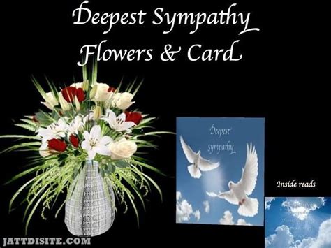 Deepest Sympathy Flowers And Card
