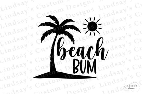 Beach Bum Svg Design