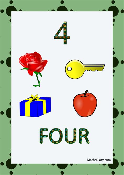Learning Counting And Recognition Of Number 4 Level 3 Worksheets