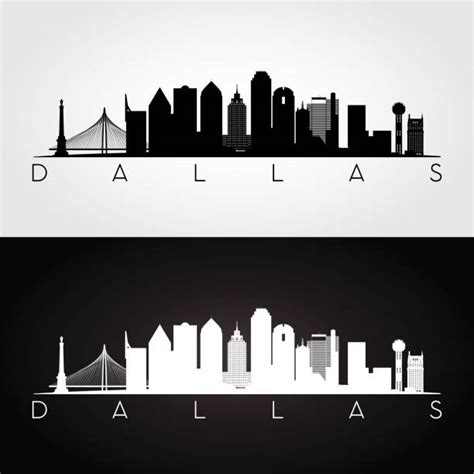Dallas Texas Landmarks Illustrations Illustrations Royalty Free Vector