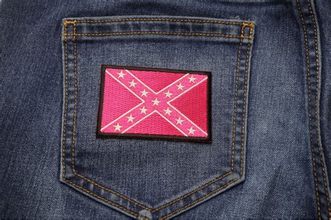 Pink Rebel Flag Patch Thecheapplace