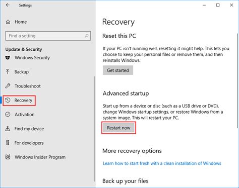 How To Use Recovery Options On Windows 10 Premise And Steps Minitool