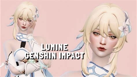 The Sims Lumine Genshin Impact Cc Links Create A Sims Youtube
