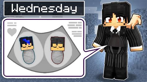 Aphmau Became Wendesday Is Pregnant With Twins In Minecraft Parody