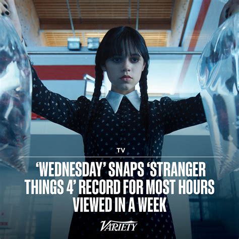 Variety On Twitter Netflixs Wednesday Arrived With A Bang The