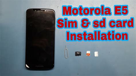 What i had to do was turn. Moto E5 : How to insert sim card and sd card in motorola ...