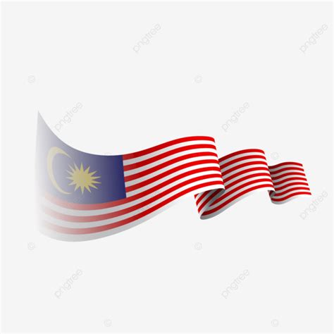 Transparent Malaysian Flag Vector Malaysia Day Malaysia Independence