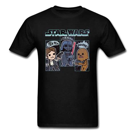 Funny T Shirt Men Star Wars Tshirt Sound Effects Clothes 80s Comedy T