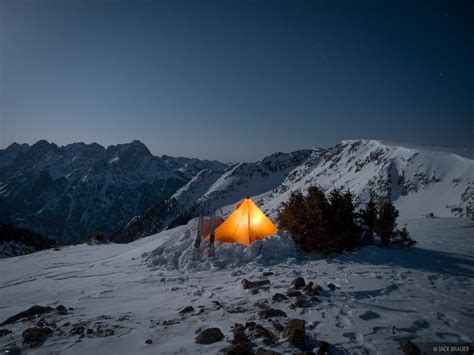 Winter Camping Weminuche Wilderness Colorado Mountain Photography