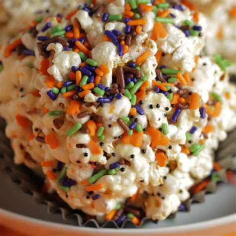 Halloween Popcorn Balls A Midcentury And Modern Recipe Flour Child