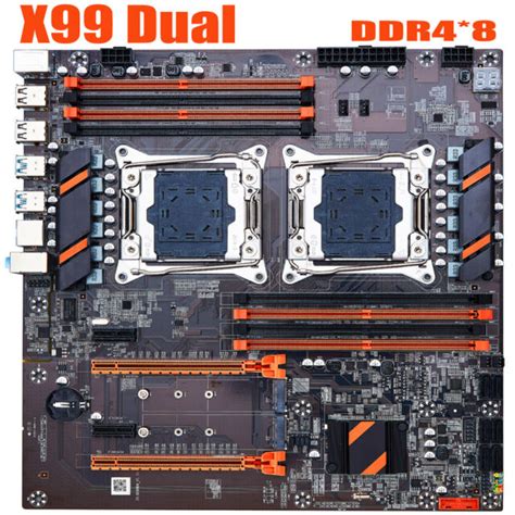 X99 Dual Cpu Lga2011 3 Motherboard Dimm 8×ddr4 Desktop Computer