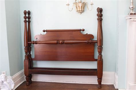 Mahogany Queen Bed Frame Vintage Antique By Vintagechicfurniture