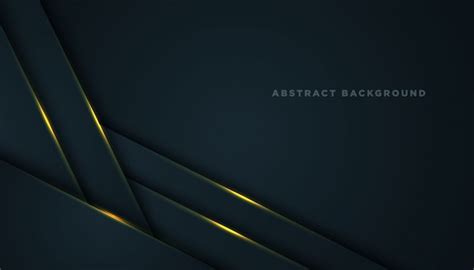 Dark Abstract Background With Black Overlap Layers Vector Premium