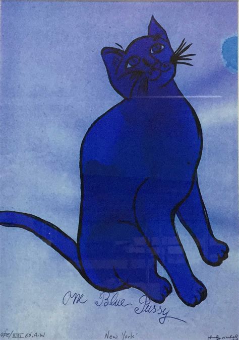 Andy Warhol One Blue Pussy Mutualart