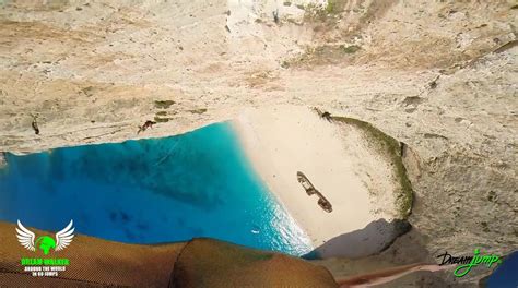 Base And Rope Jump Navagio Beach Zakynthos Travelling Greece