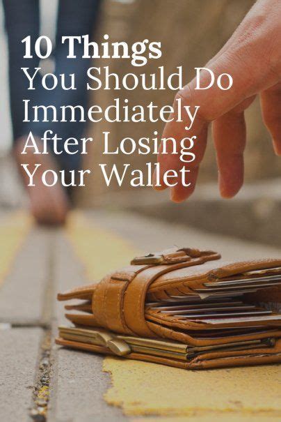 10 Things You Should Do Immediately After Losing Your Wallet Lost