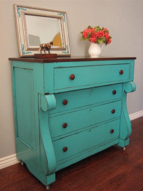 Expand your bedroom's storage options with the boheme adante 8 drawer double dresser. European Paint Finishes: Teal Chest of Drawers