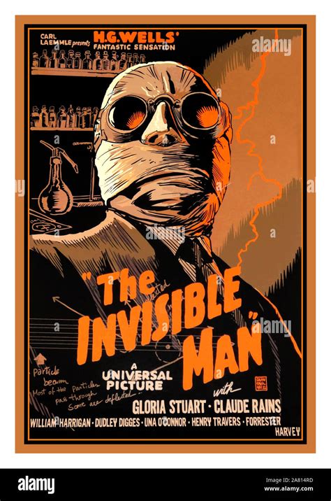 The Invisible Mam Vintage S Film Movie Poster The Invisible Man