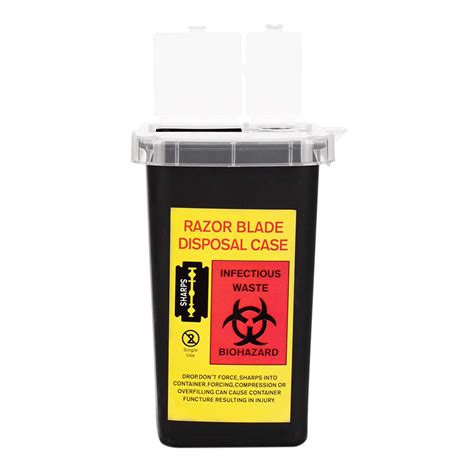 Buy 1L Plastic Medical Supplies Container Needle Waste Bin Waste Box