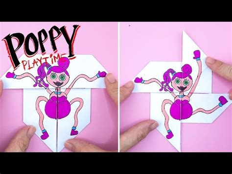 Poppy Playtime Mommy Long Legs Moving Paper Crafts Origami Poppy Playtime