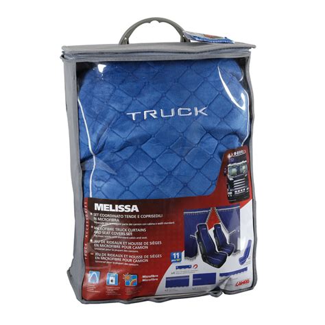 Melissa Set Tende E Coprisedili In Microfibra Per Camion Blu