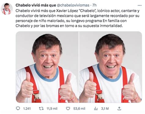 La Historia Detrás Del Meme ¿por Qué Decían Que Chabelo Era Inmortal