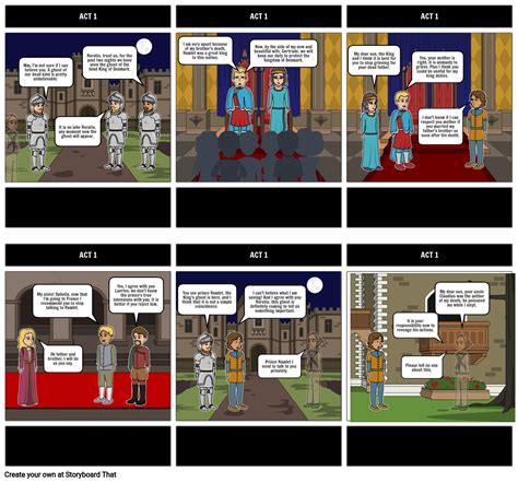 Hamlet Act Storyboard Por Marianavalenciab