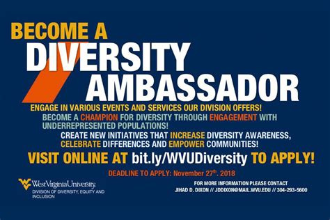 Become Of Diversity Ambassador E News West Virginia University