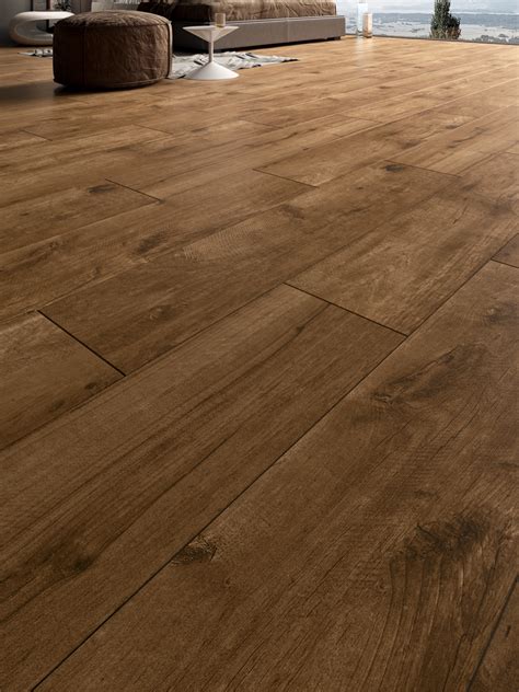 Cherry Wood Indoor Porcelain Floor Tile 1200x300mm