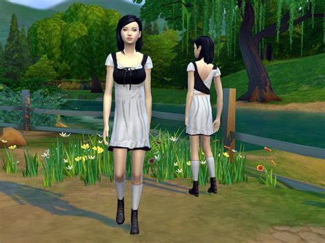 Sims 4 Finds Maid Uniform Mesh Edit By Simista Gambaran