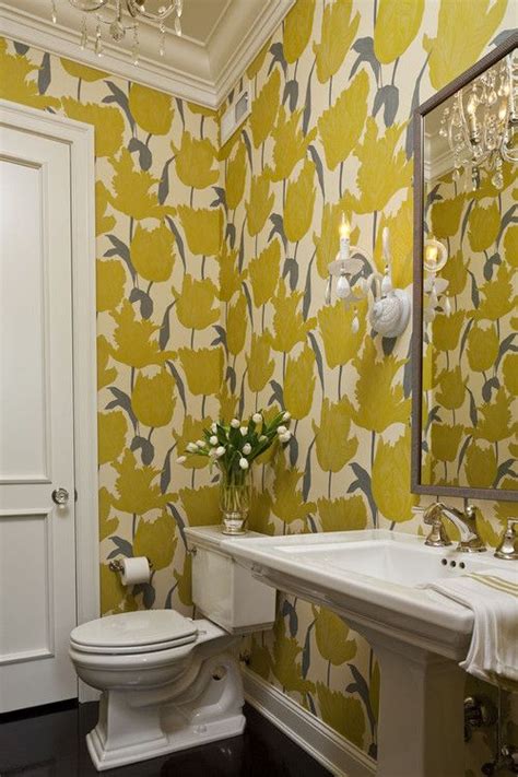 wallpaper | Small bathroom wallpaper, Bathroom wallpaper, Powder room