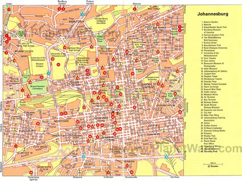 Map Johannesburg Cbd