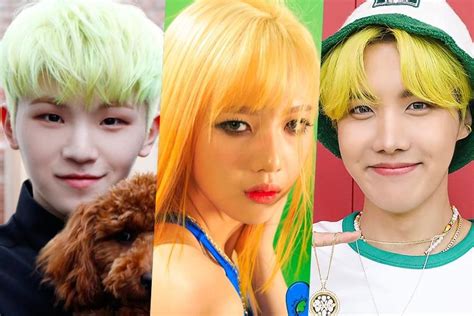 8 Idoles De K Pop Qui Ont Des Cheveux Spectaculaires Avec Des Reflets