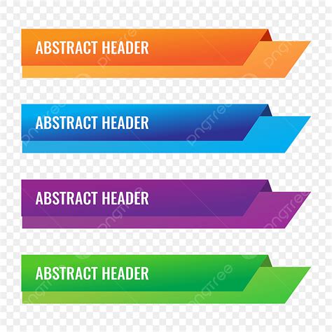 Header Vector Design Images Header Title Typesetting Png Image For