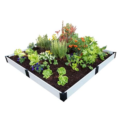 Frame It All Classic White Raised Garden Bed 8 Ft X 8 Ft X 8 Inch 1