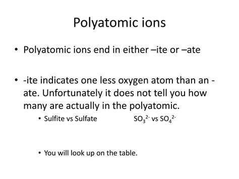 Ppt Polyatomic Ions And Naming Powerpoint Presentation Free Download