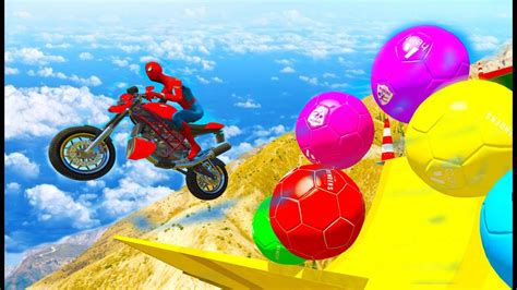 Fun Learn Colors Motorbike And Jetski W Spiderman Superheroes Cartoon