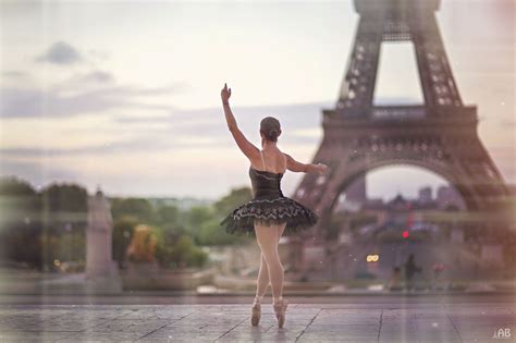 Ballet Dancer In Paris Eiffel Tower Ballet Dancer Paris