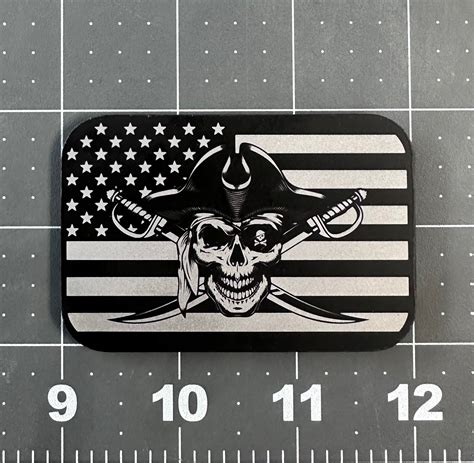 Pirate Flag Morale Patch Or Magnet