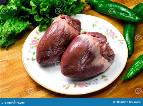 Pig Heart Stock Image Image Of Eating Open Breast 14553687