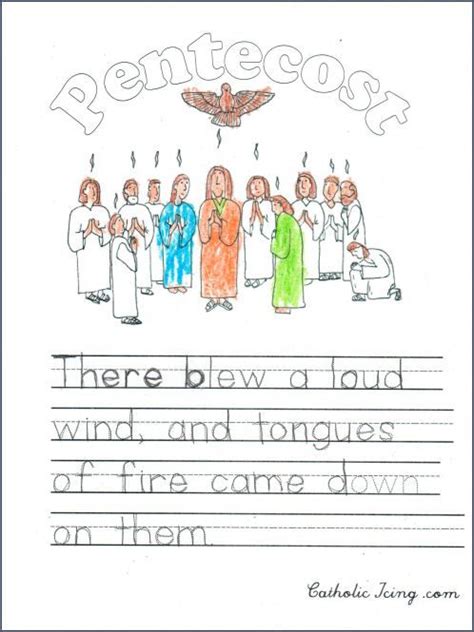Pentecost Resources For Kids Free Notebooking Page Crafts Songs And
