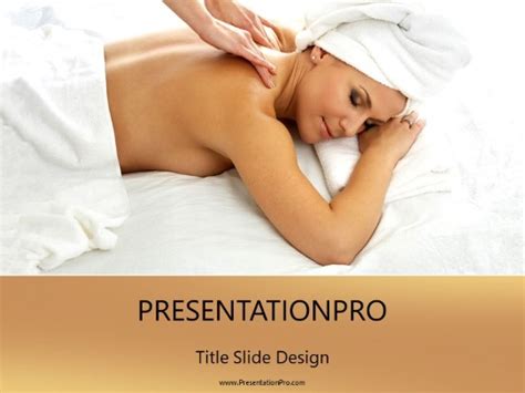 Theraputic Massage Powerpoint Template Background In Medical