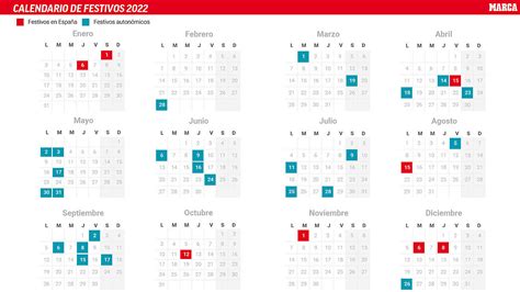 Calendario Laboral 2022 En España Y En Cada Comunidad Autónoma Días