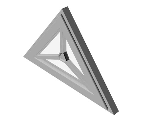 Triangular Window 3d Studio Max Model Cadblocksfree Thousands Of