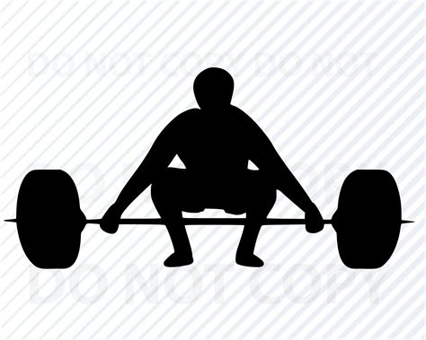 Weight Lifting Svg File Exercise Silhouette Clip Art Svg Etsy