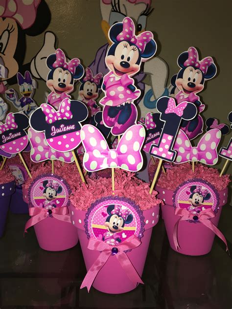 Minnie Mouse Bowtique Centerpieces Mini Mouse Birthday Party Ideas